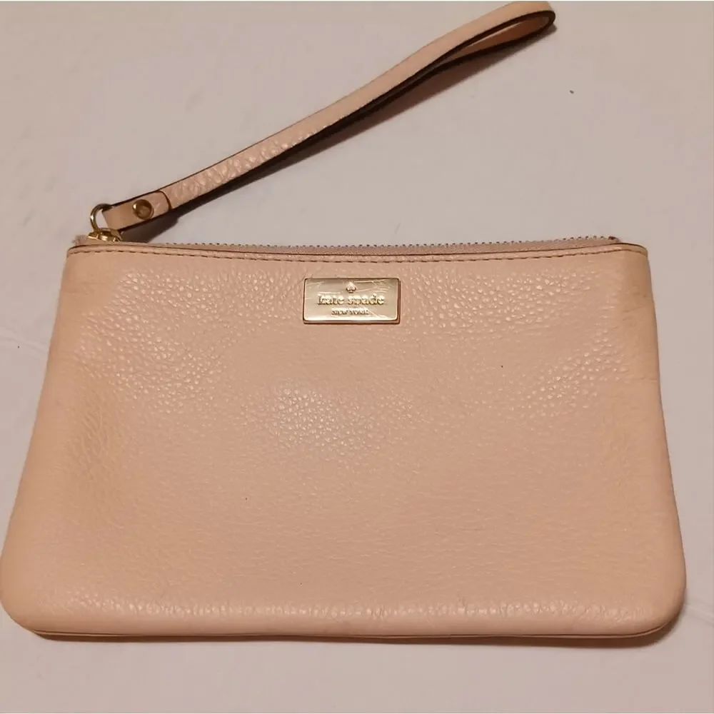 Kate Spade New York Pink Tone Wristlet.